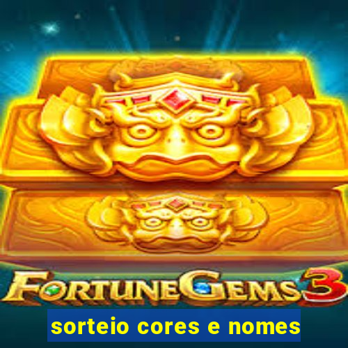 sorteio cores e nomes