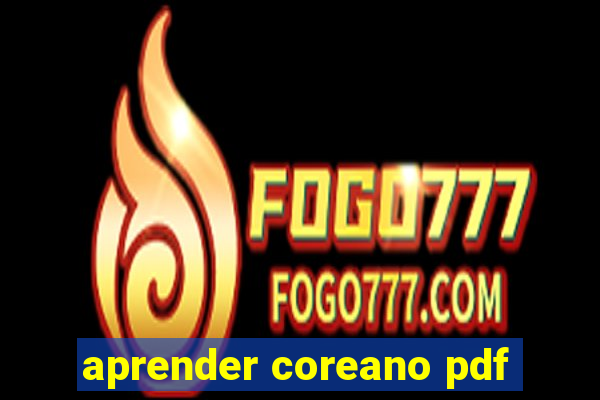 aprender coreano pdf