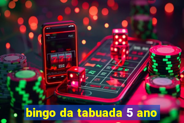 bingo da tabuada 5 ano