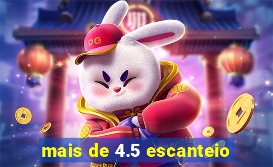 mais de 4.5 escanteio