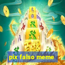 pix falso meme