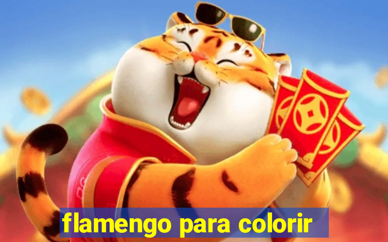 flamengo para colorir