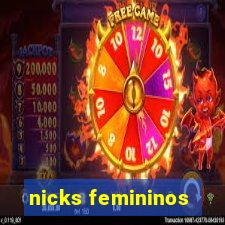 nicks femininos