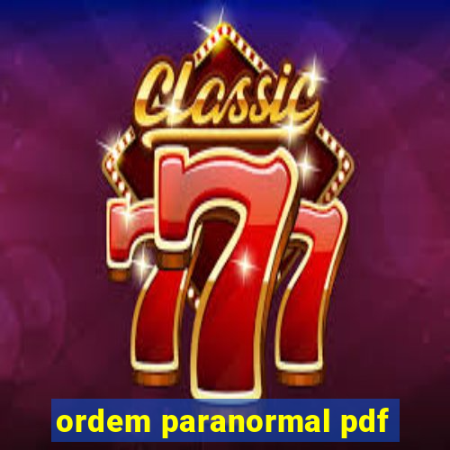 ordem paranormal pdf