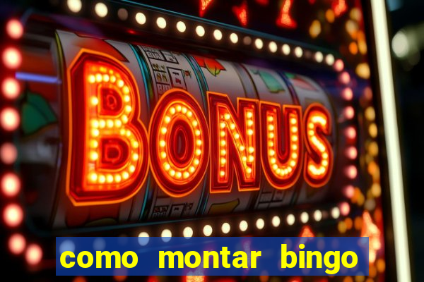 como montar bingo brinquedos toia