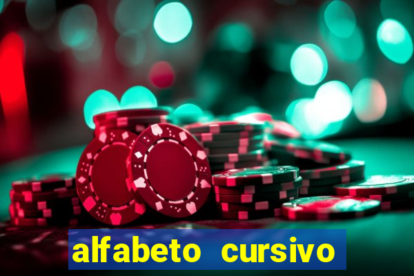 alfabeto cursivo para treinar caligrafia