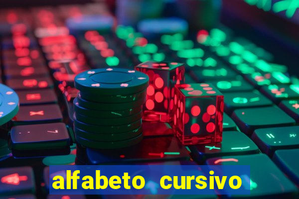 alfabeto cursivo para treinar caligrafia