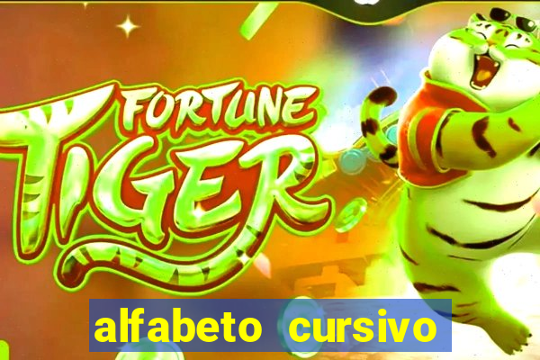 alfabeto cursivo para treinar caligrafia