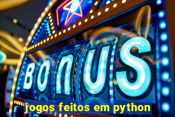 jogos feitos em python