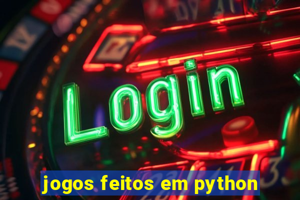 jogos feitos em python