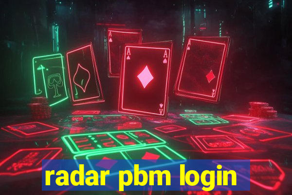 radar pbm login