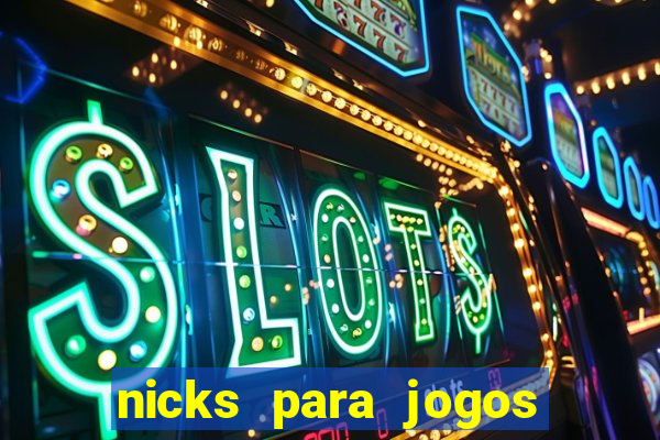 nicks para jogos de tiro