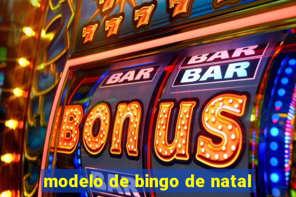 modelo de bingo de natal