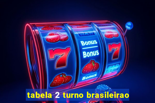 tabela 2 turno brasileirao