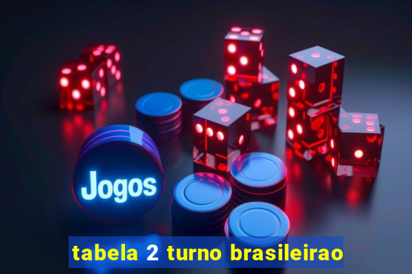 tabela 2 turno brasileirao