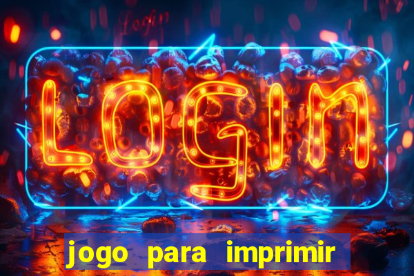 jogo para imprimir e montar