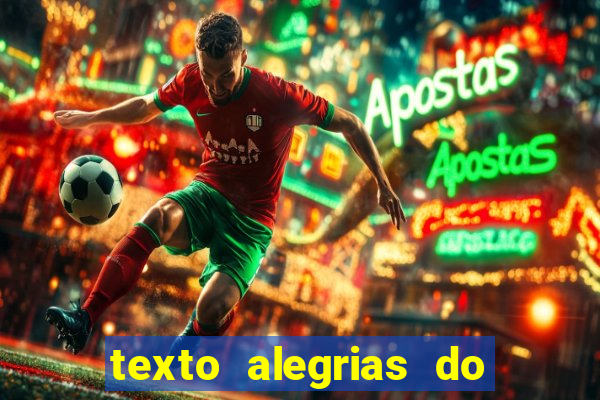 texto alegrias do natal com interpretação e gabarito