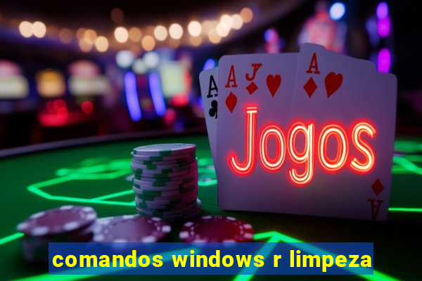 comandos windows r limpeza