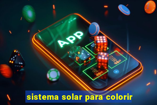 sistema solar para colorir