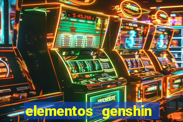 elementos genshin impact fraquezas