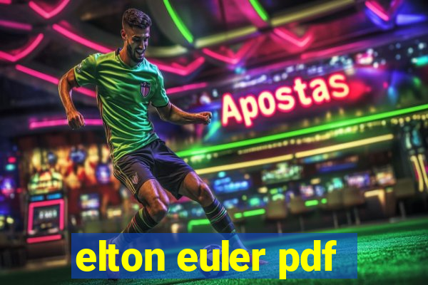 elton euler pdf