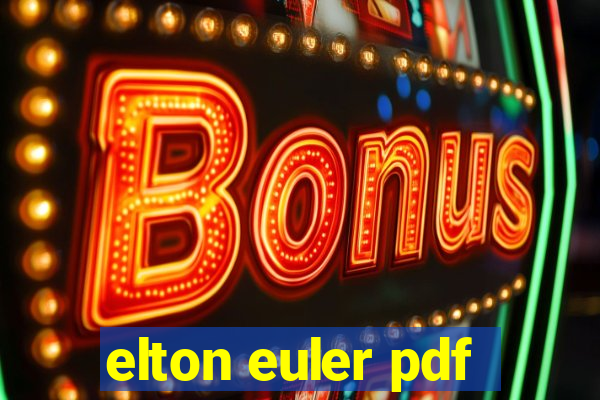 elton euler pdf