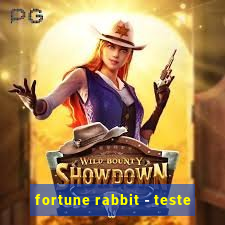 fortune rabbit - teste