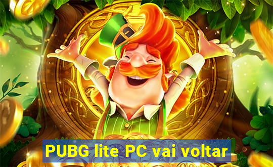 PUBG lite PC vai voltar