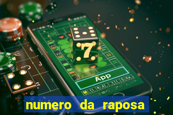 numero da raposa jogo do bicho