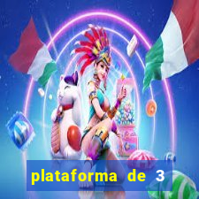 plataforma de 3 reais jogo