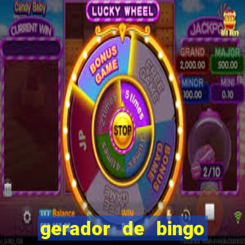 gerador de bingo cha de bebe