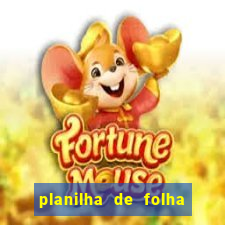 planilha de folha de pagamento