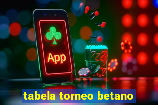 tabela torneo betano