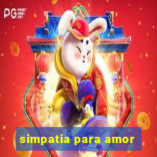 simpatia para amor