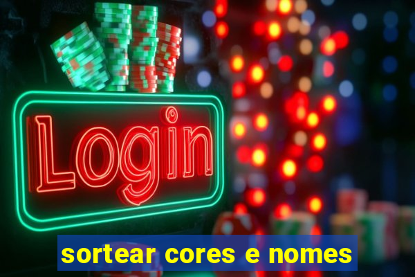 sortear cores e nomes