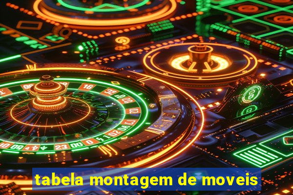 tabela montagem de moveis