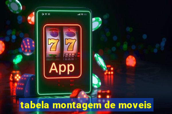 tabela montagem de moveis