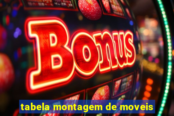 tabela montagem de moveis