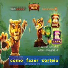 como fazer sorteio de cores online