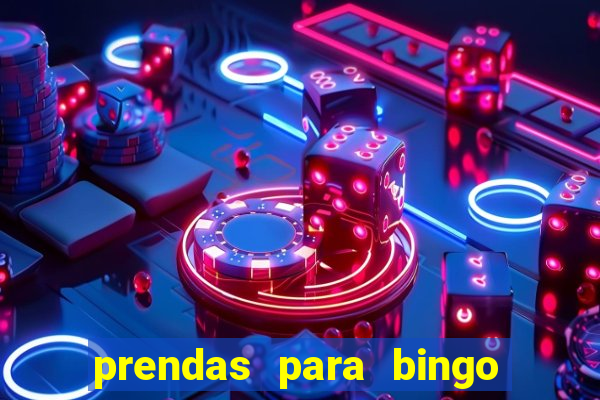 prendas para bingo de natal