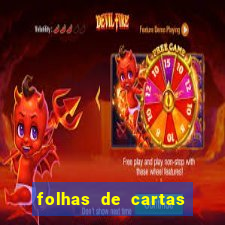 folhas de cartas para imprimir