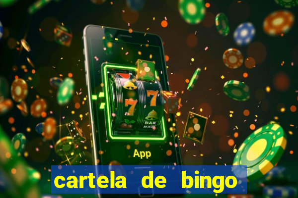 cartela de bingo cha de panela