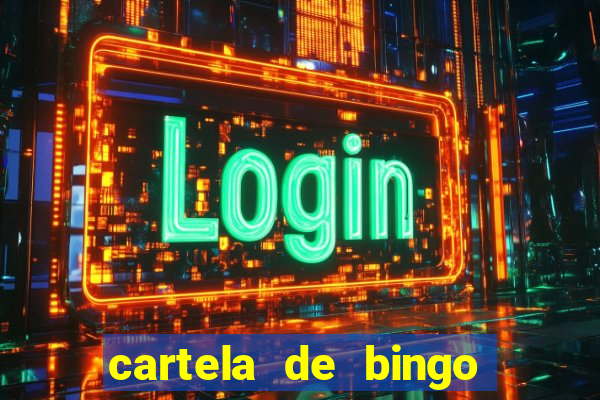 cartela de bingo cha de panela