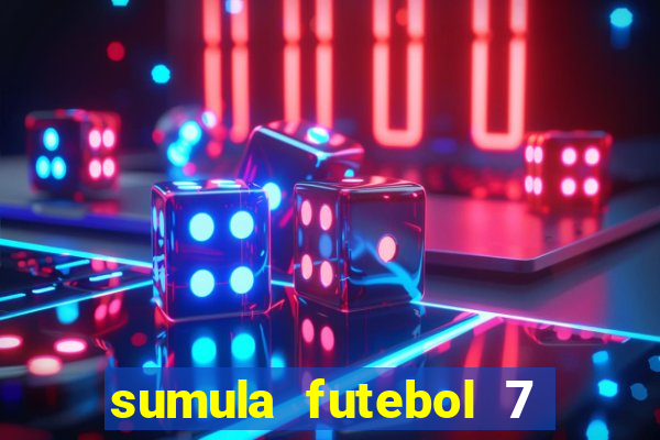 sumula futebol 7 society excel