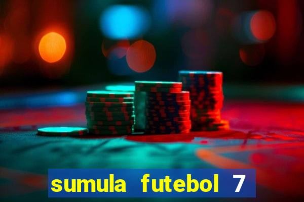 sumula futebol 7 society excel