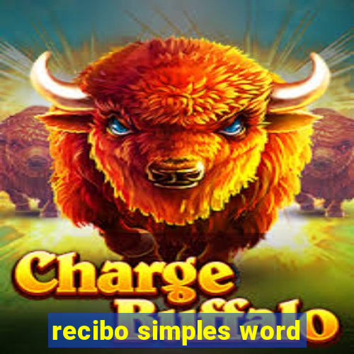 recibo simples word