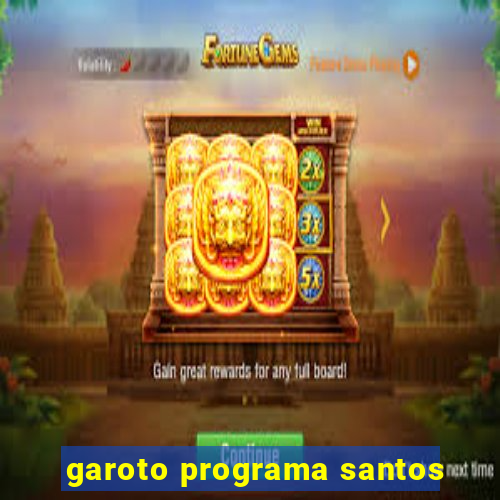 garoto programa santos