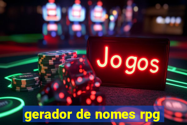 gerador de nomes rpg