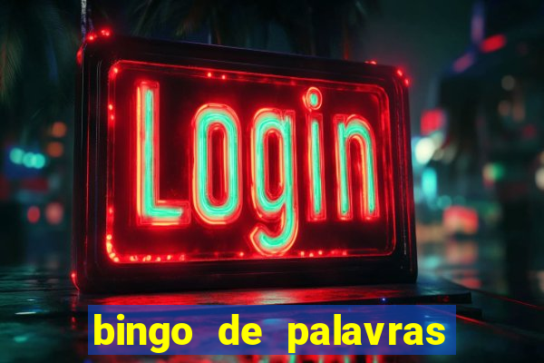 bingo de palavras de natal