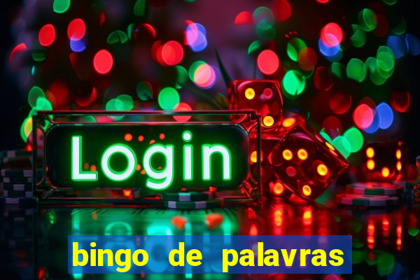 bingo de palavras de natal